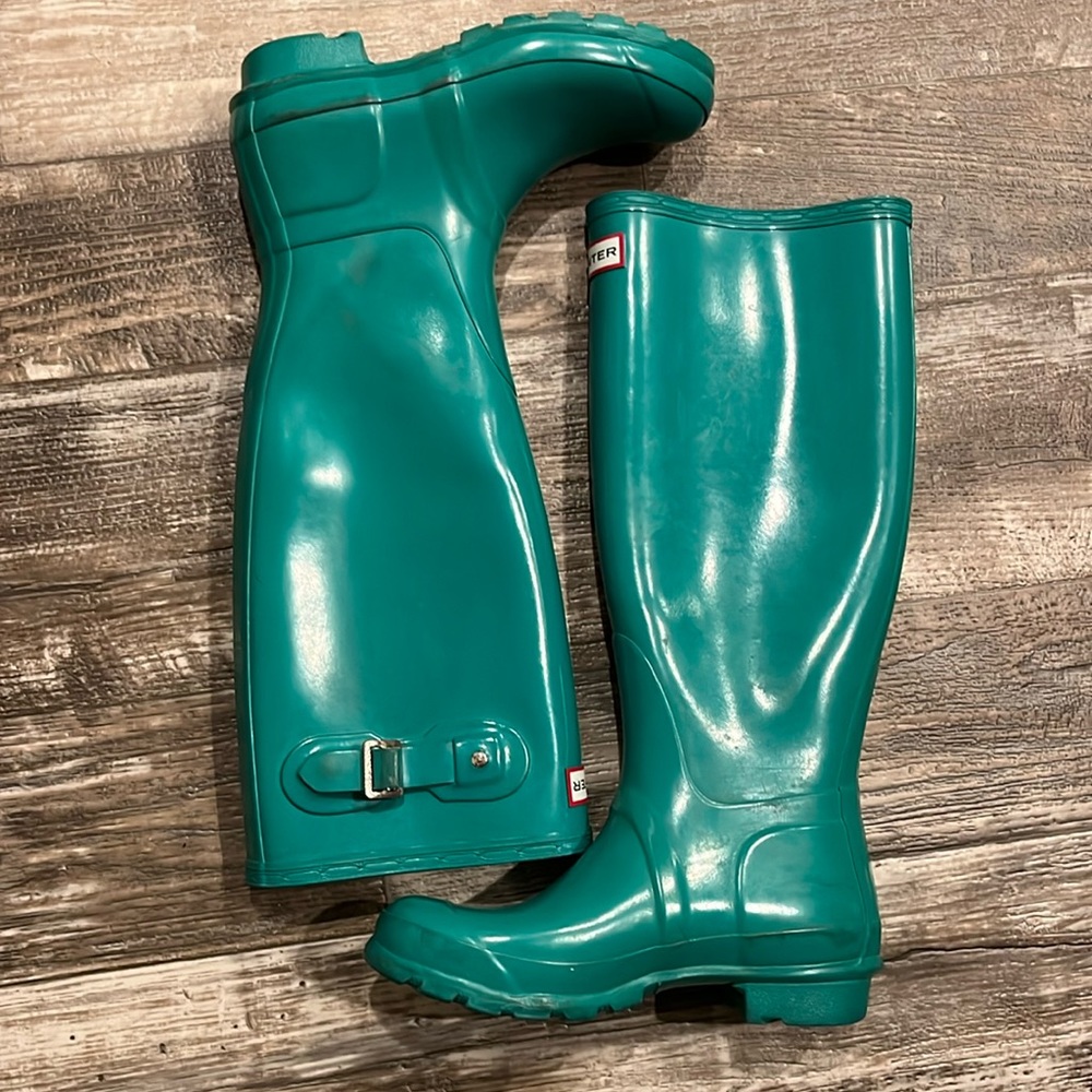 Hunter rain boots size 5 *KELLY GREEN*